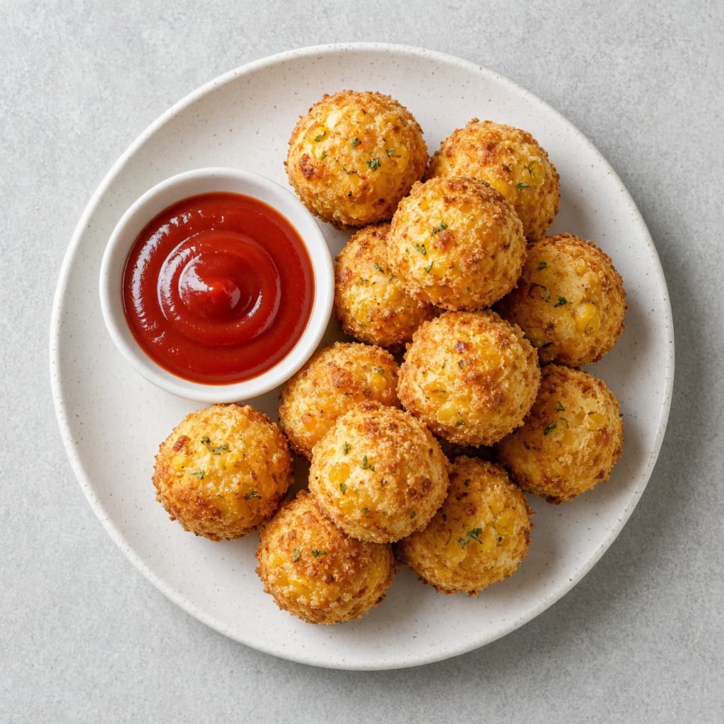 Baked Corn Cheese Balls