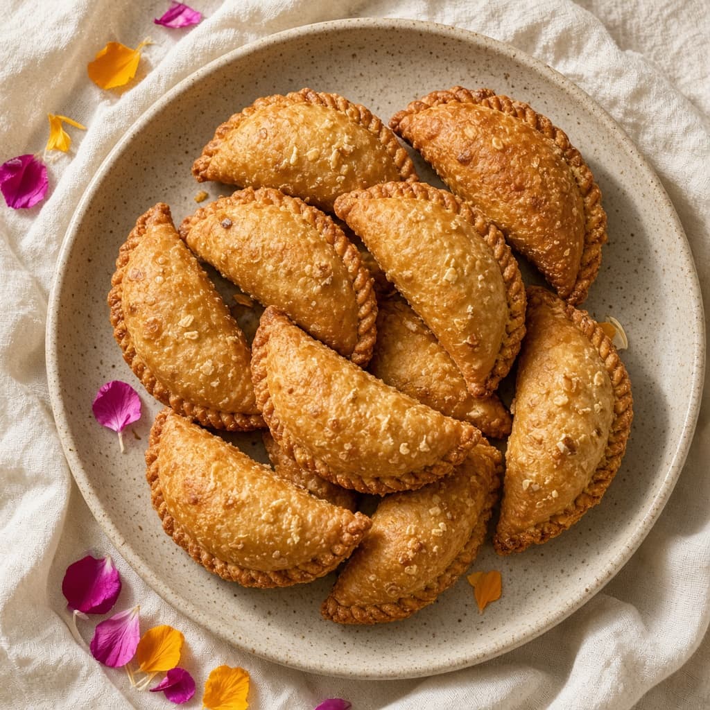 Baked Holi Gujiya Pastry