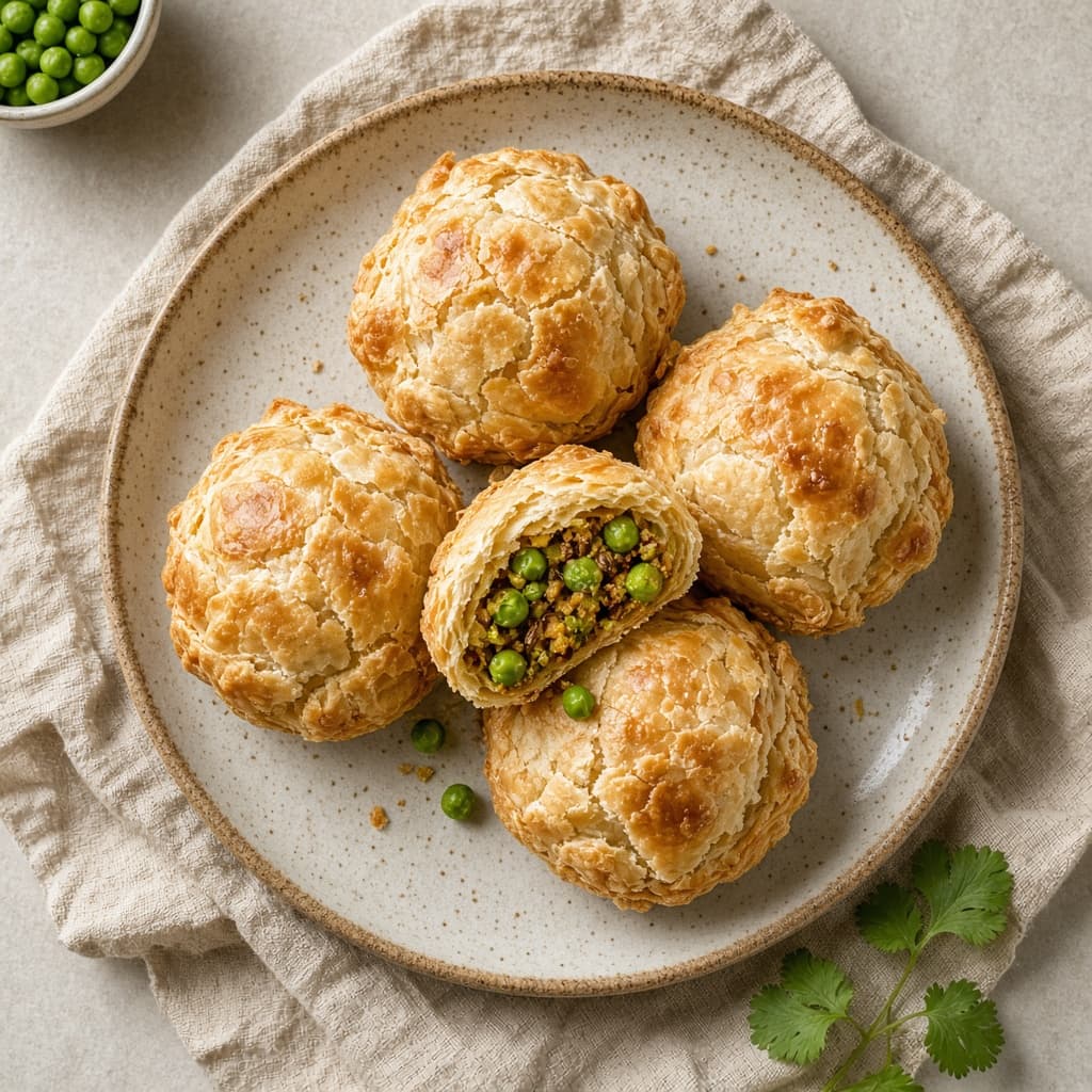 Baked Khasta Matar Kachori