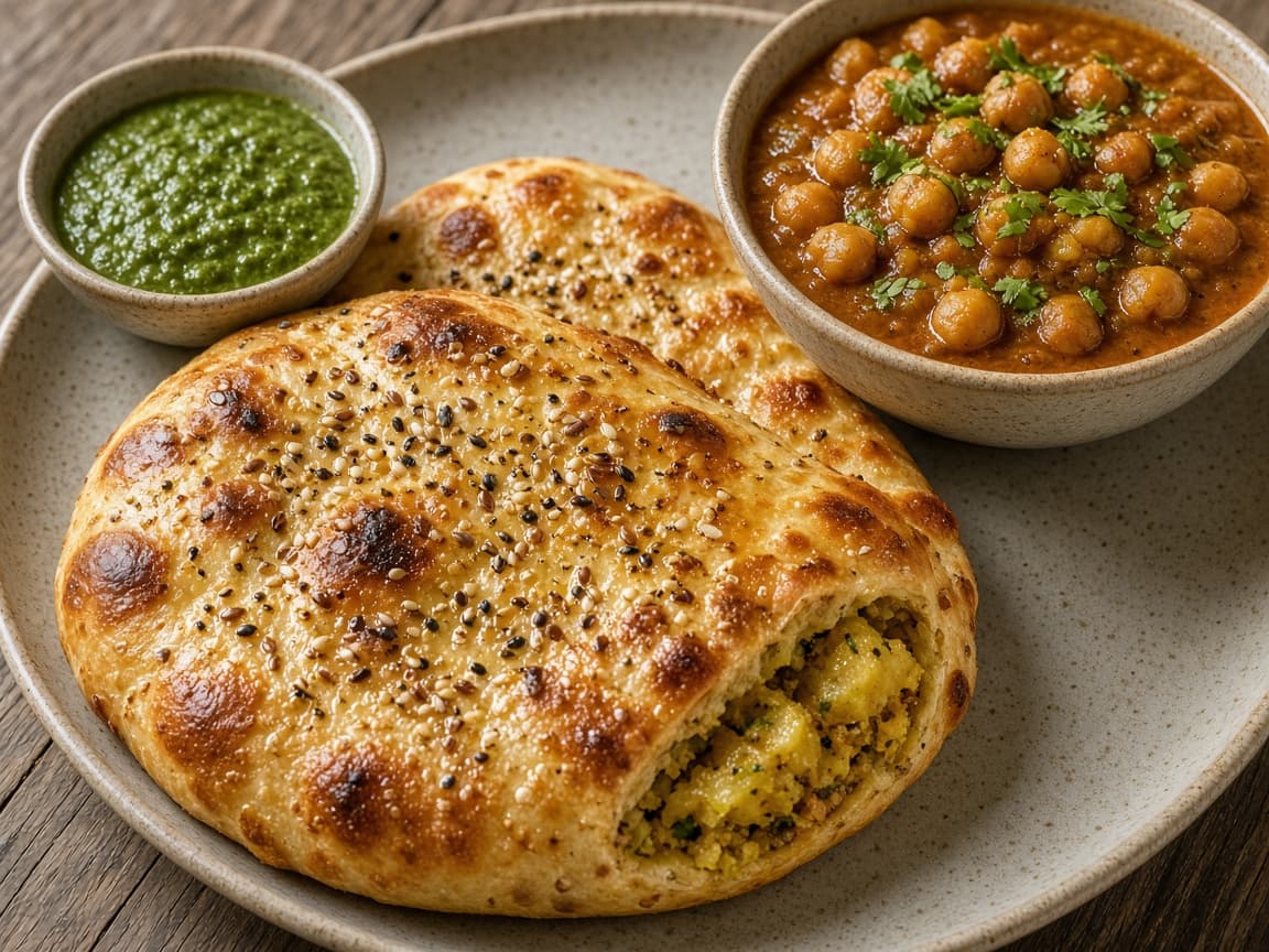 Baked Multigrain Aloo Kulcha