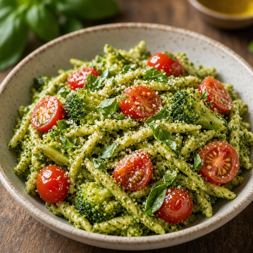 Basil Pesto Veggie Pasta