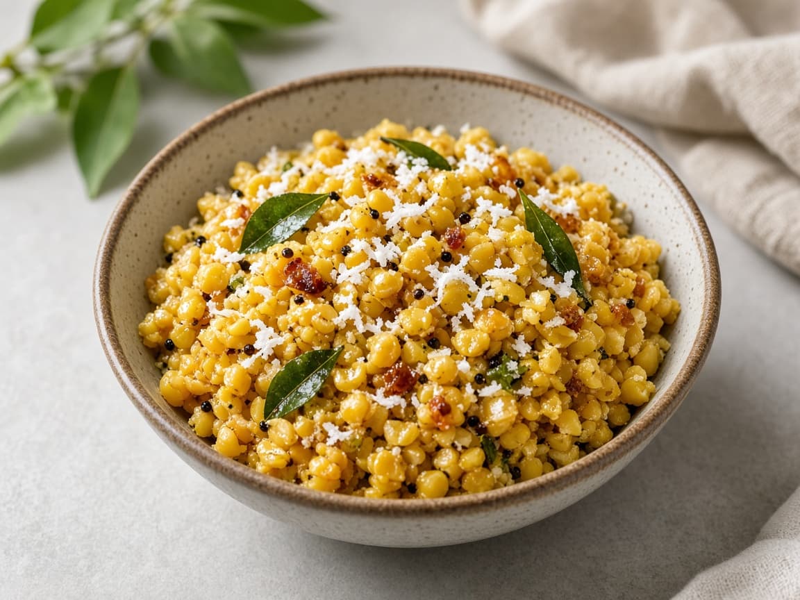 Chana Dal Sundal Tempered