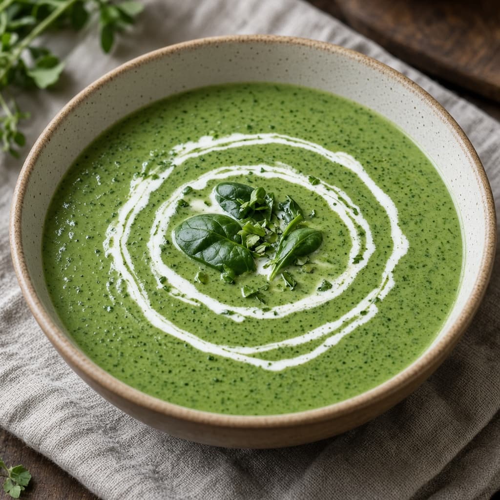 Creamy Palak Spinach Soup