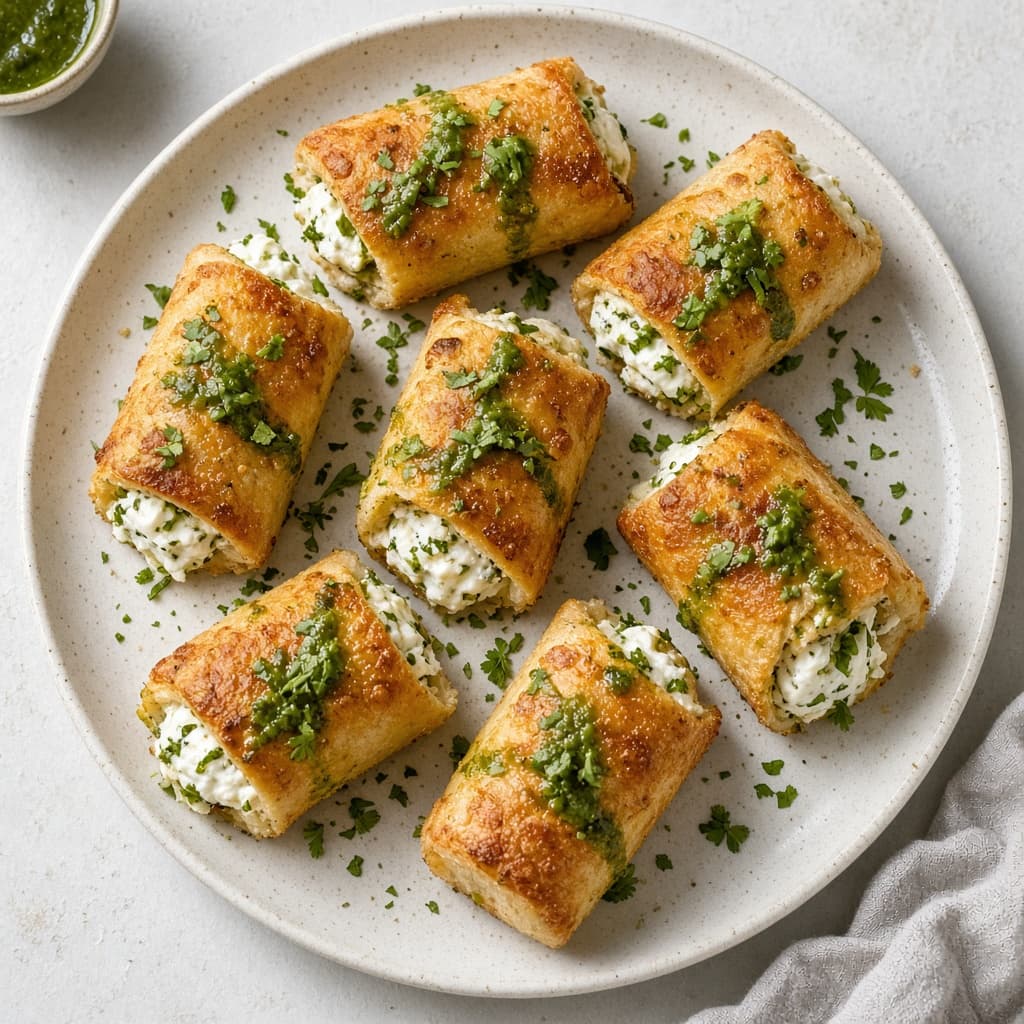 Crispy Dahi Ke Sholay Rolls