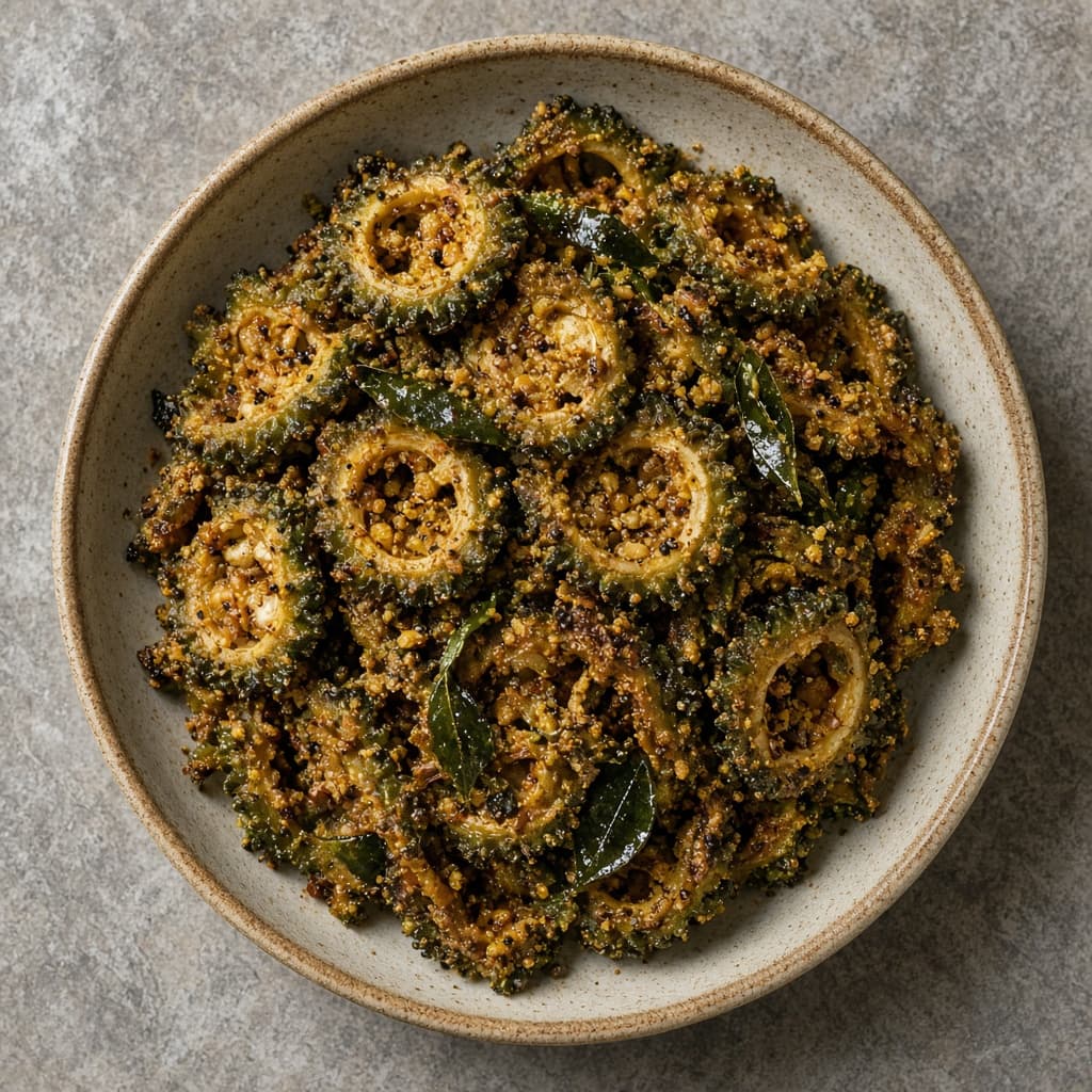 Crispy Kakarakaya Karela Fry