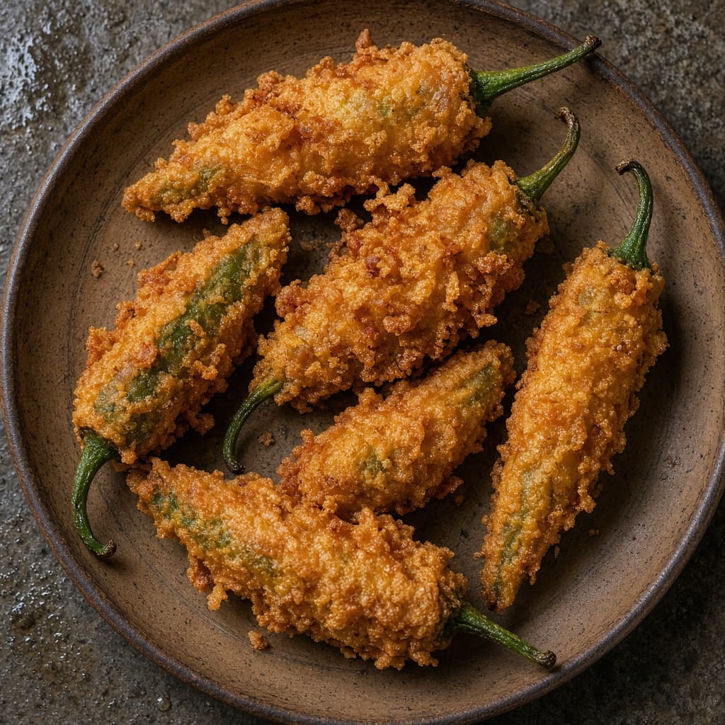 Crispy Large Mirchi Pakoda