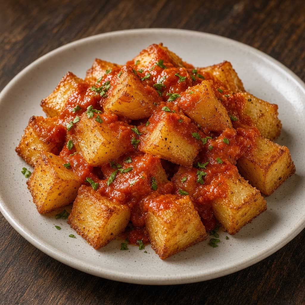 Crispy Patatas Bravas Tapa