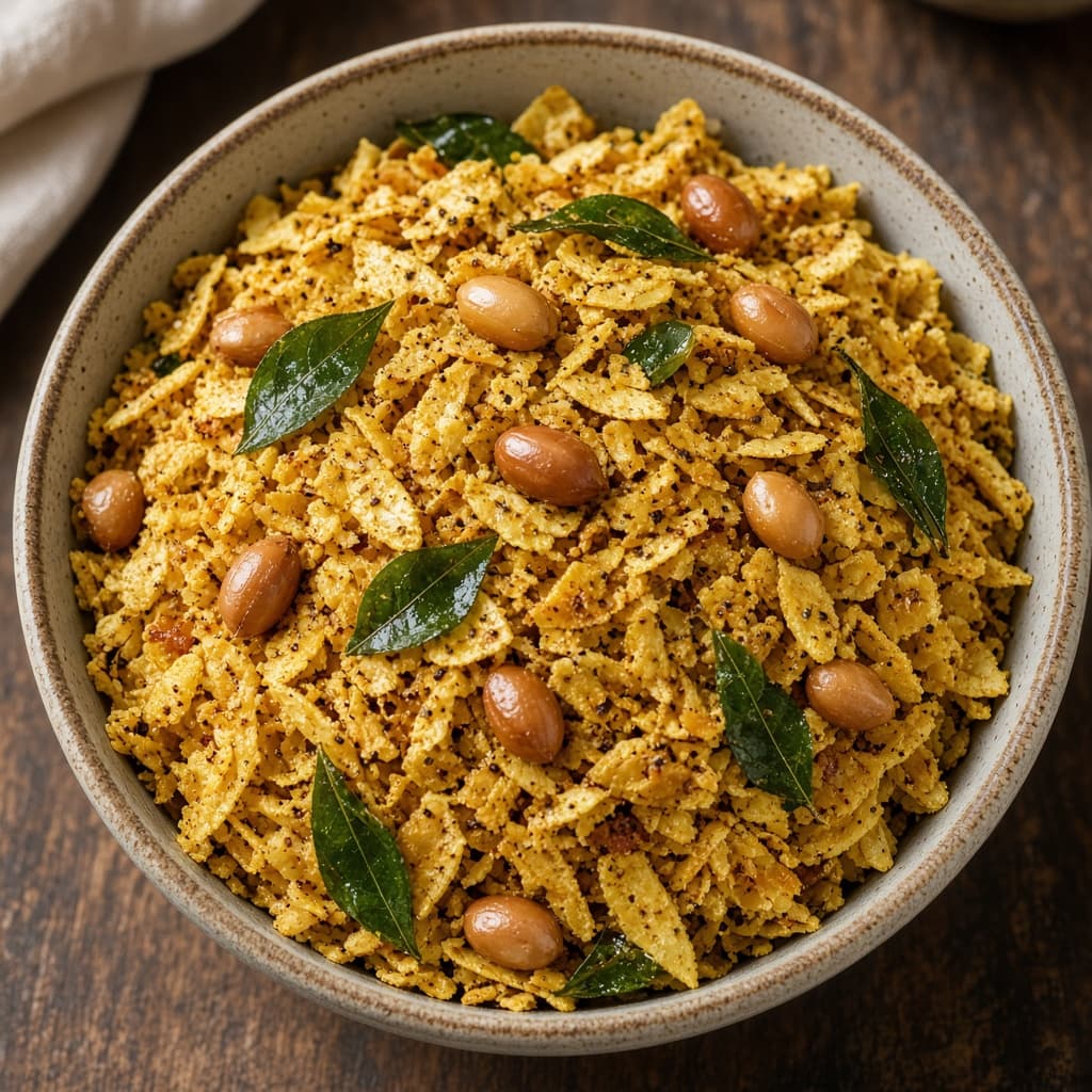 Crispy Poha Namkeen Chivda