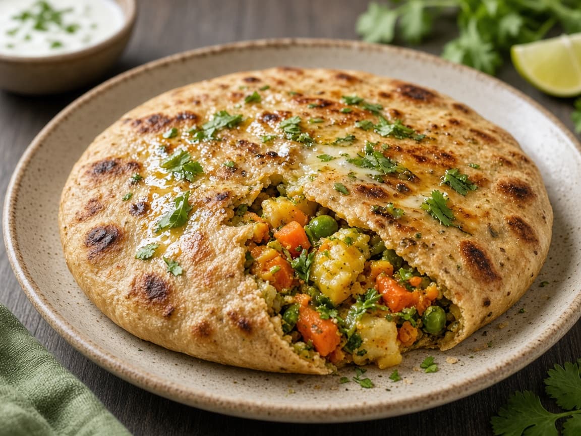 Dietghar Mix Veg Paratha