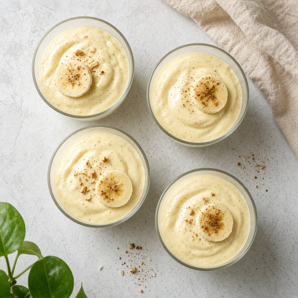Easy Eggless Banana Mousse