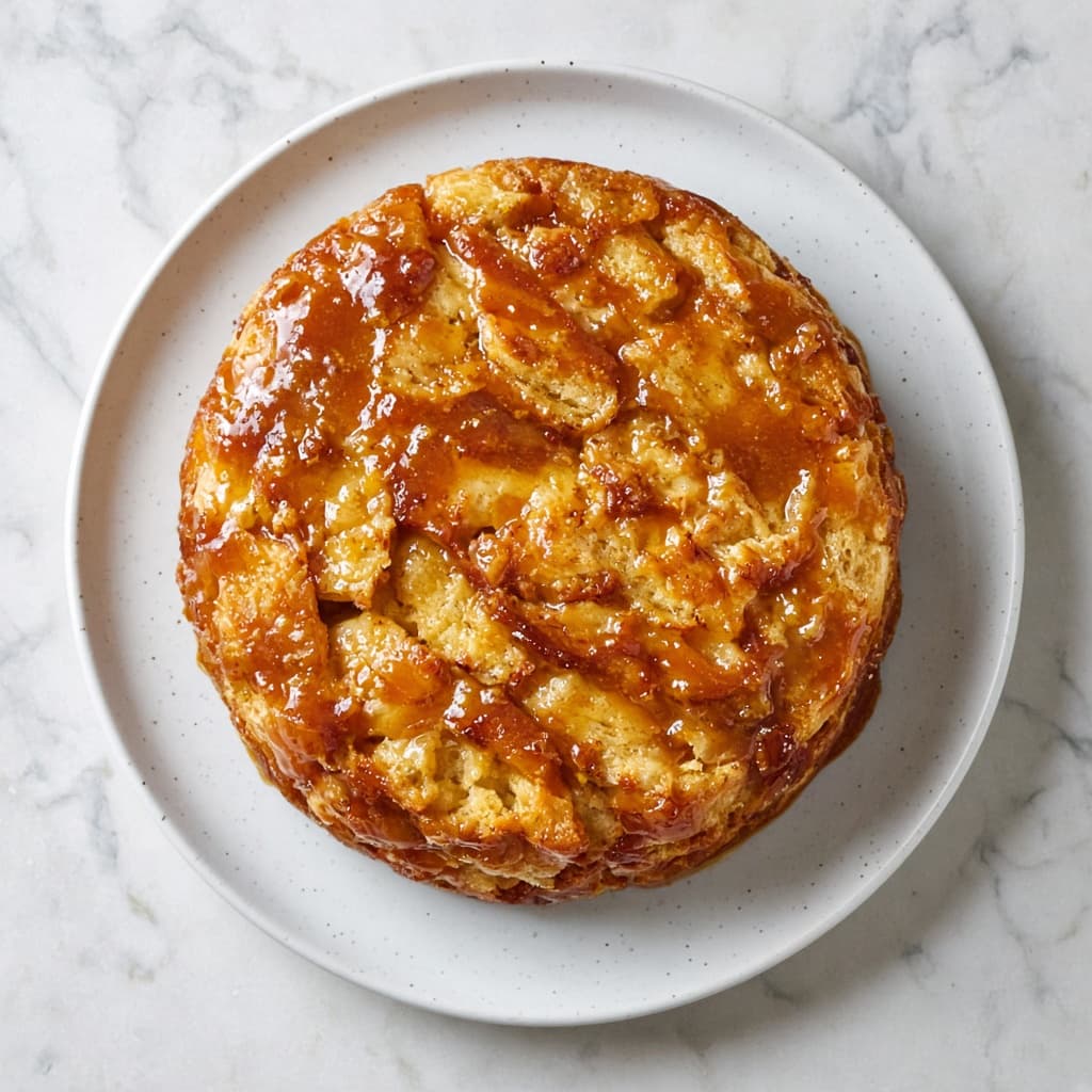 Eggless Caramel Bread Pudding