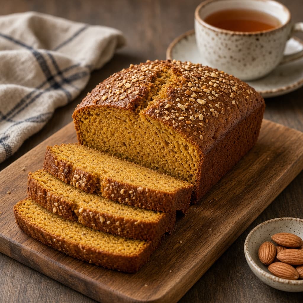 Eggless Spiced Pumpkin Bread