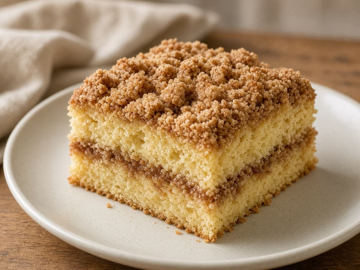 Eggless Streusel Coffee Cake