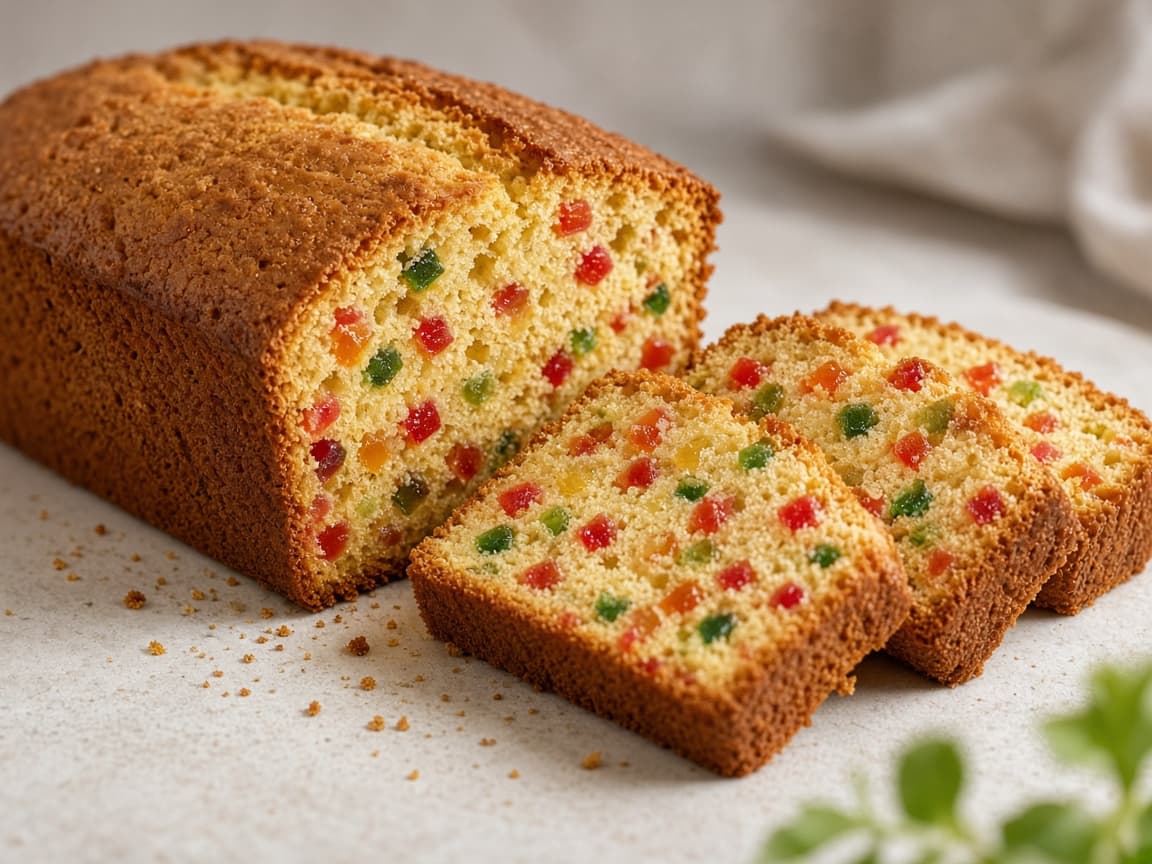 Eggless Tutti Frutti Tea Cake