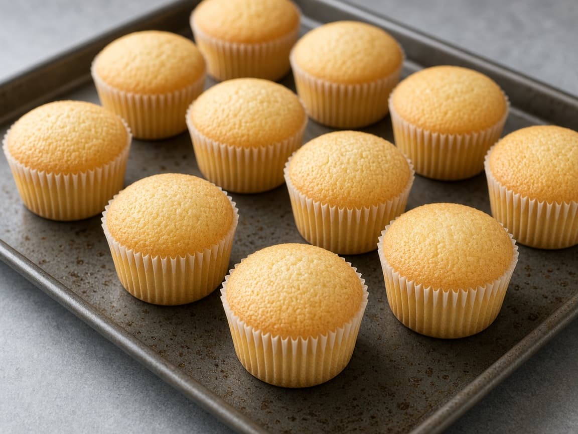 Eggless Vanilla Cupcakes