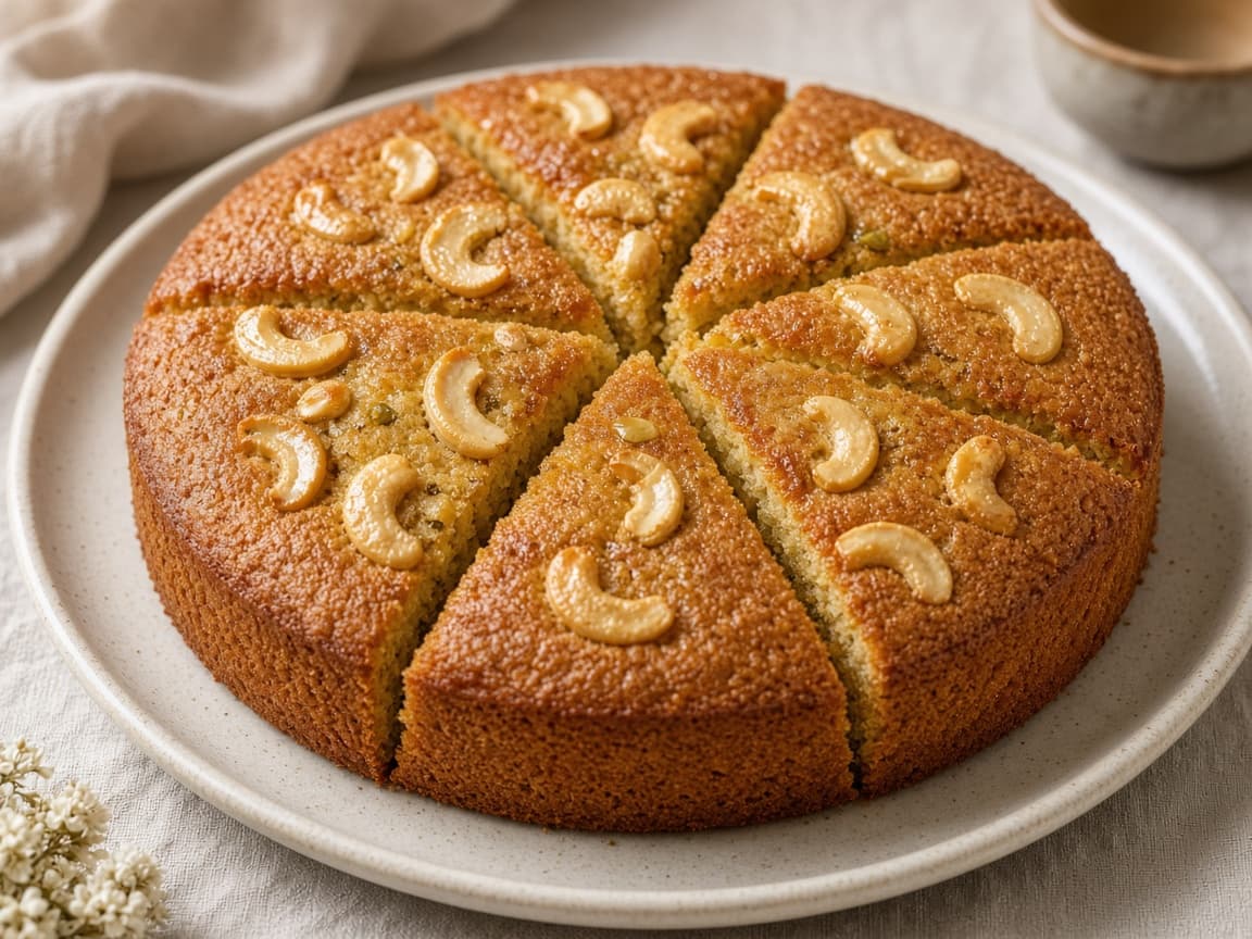 Eggless Whole-Wheat Mawa Cake