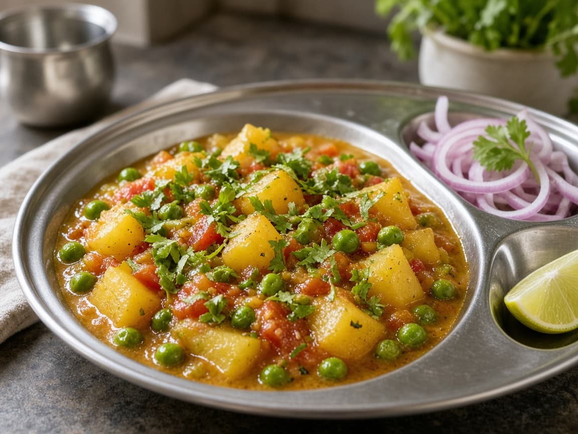 Everyday Aloo Matar Punjabi
