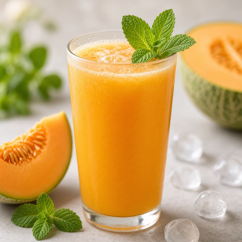 Fresh Cooling Muskmelon Juice