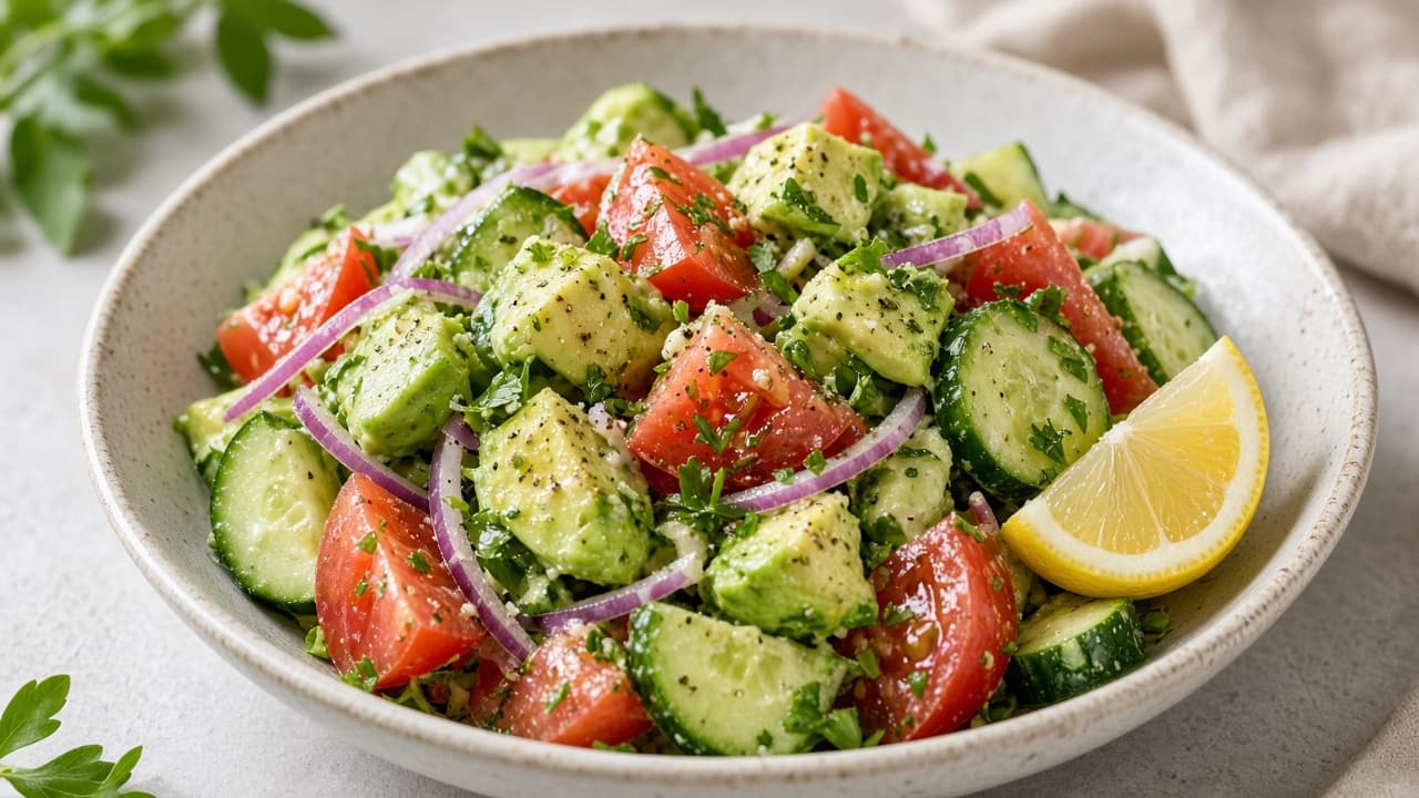 Fresh Creamy Avocado Salad