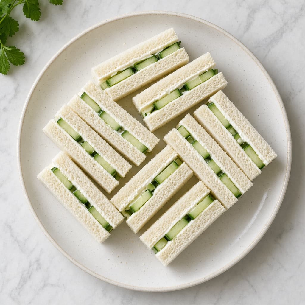 Fresh Cucumber Tea Sandwich