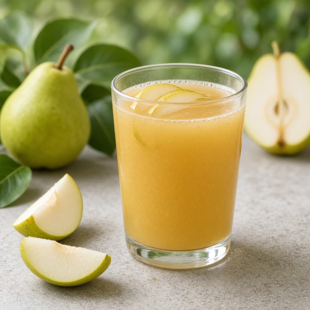 Fresh Homemade Pear Juice