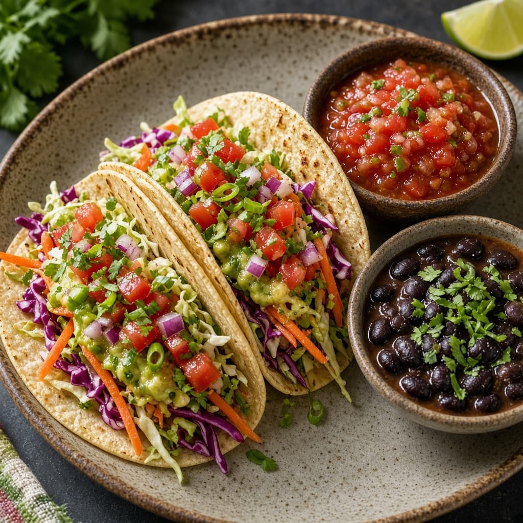 Fresh Veggie Soft Tacos