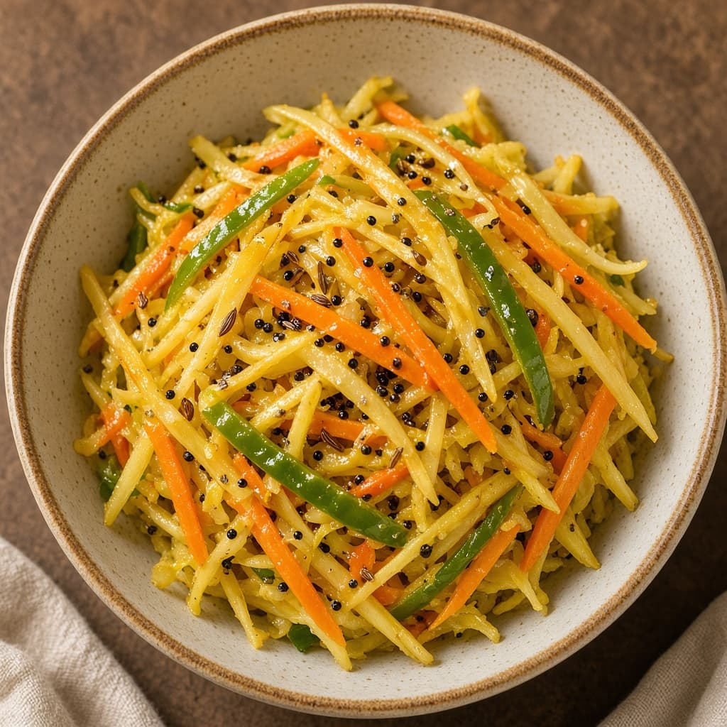 Gujarati Raw Papaya Sambharo