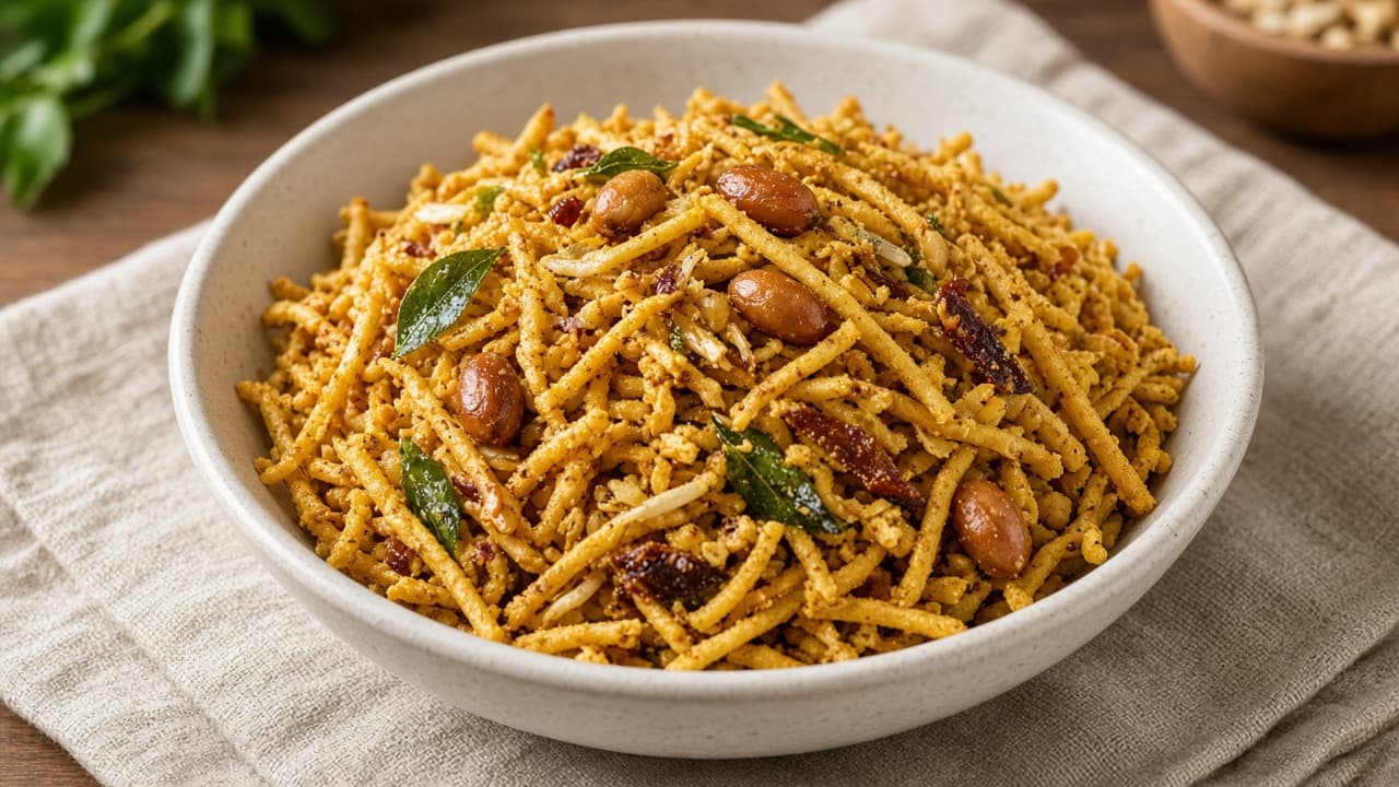 Homemade Besan Sev