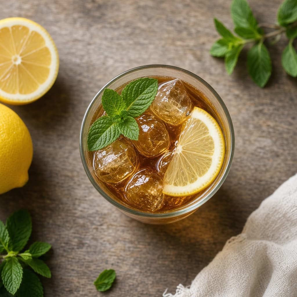 Homemade Lemon Iced Tea
