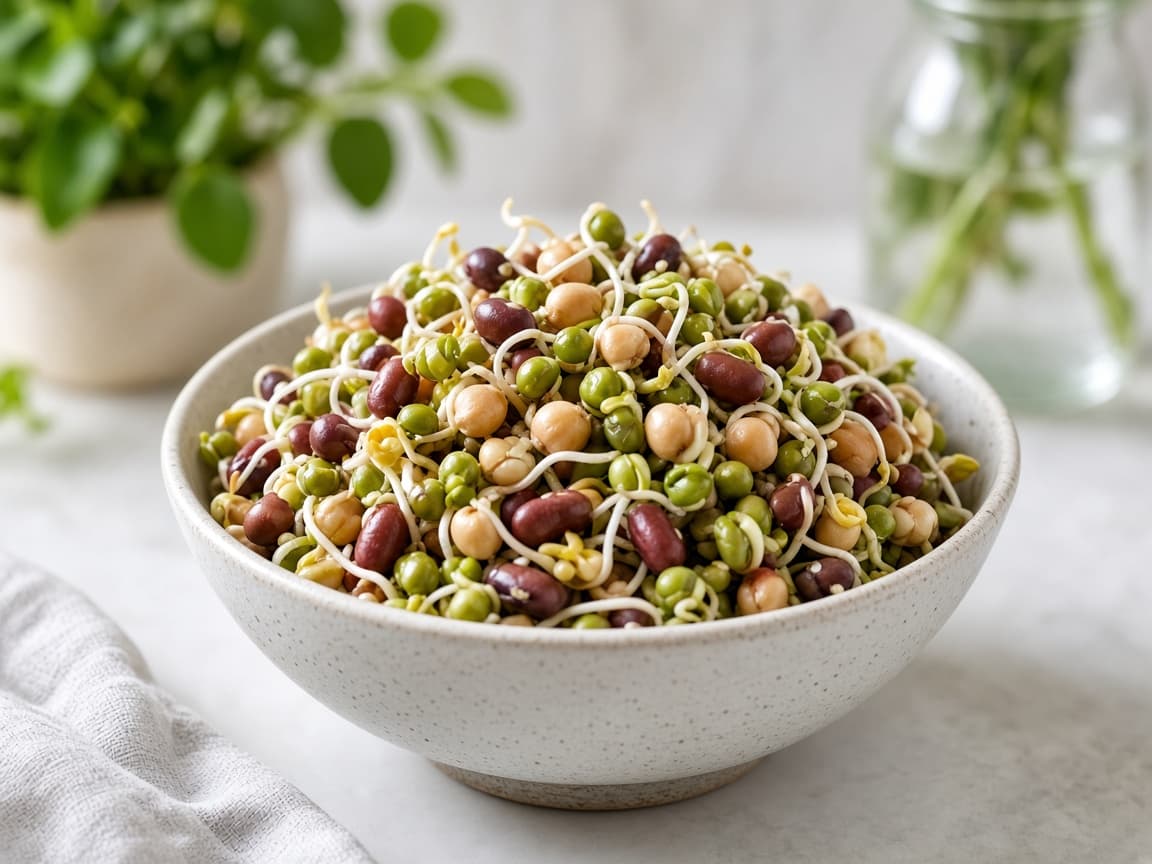 Homemade Mixed Bean Sprouts