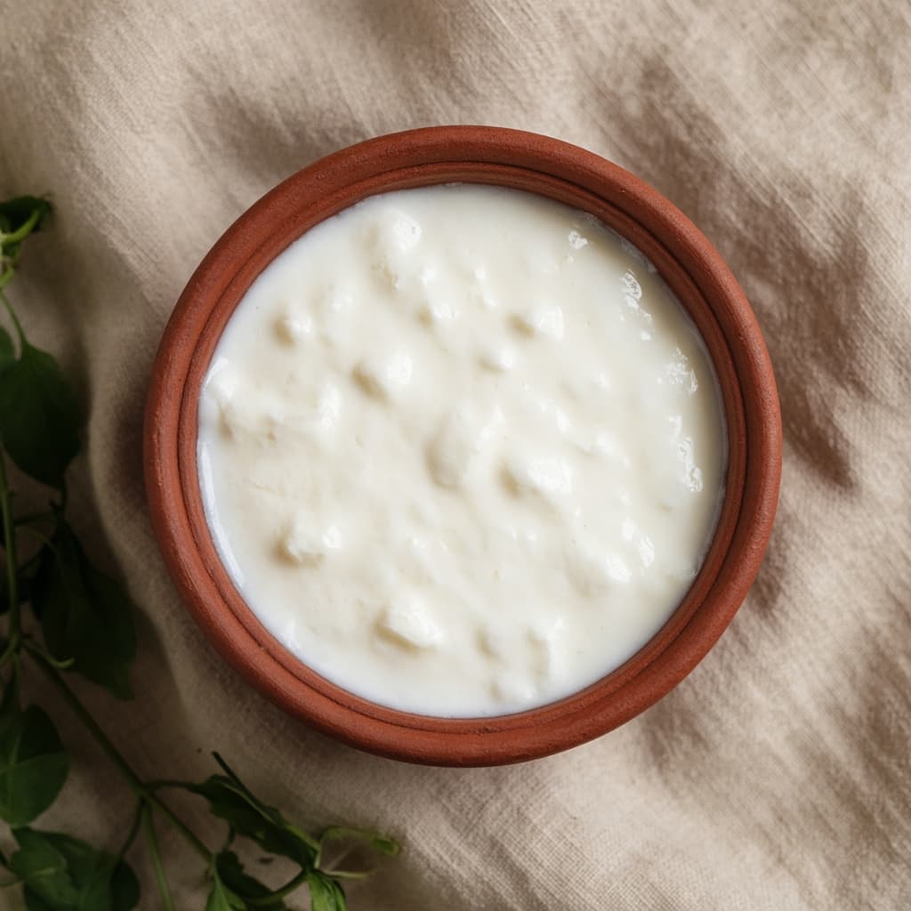 Homemade Set Indian Dahi Curd