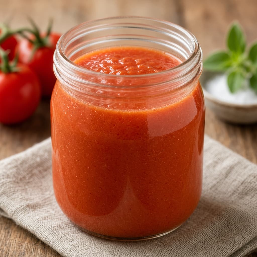 Homemade Smooth Tomato Puree