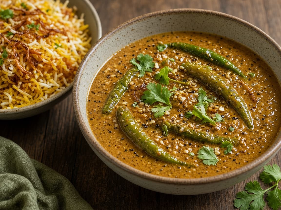 Hyderabadi Mirchi Ka Salan