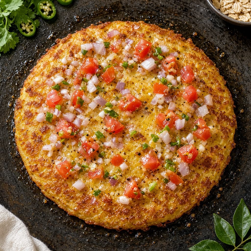 Instant Oats Veggie Uttapam