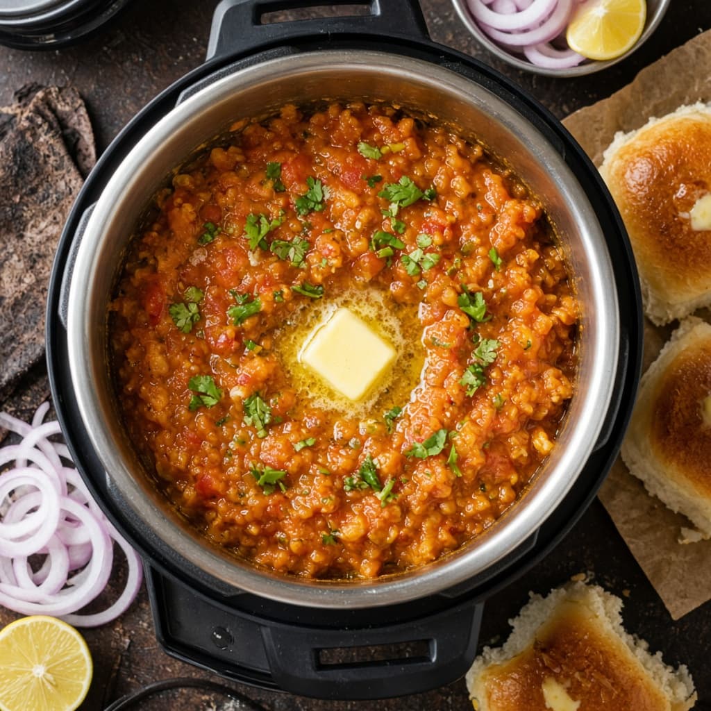 Instant Pot Pav Bhaji Mash