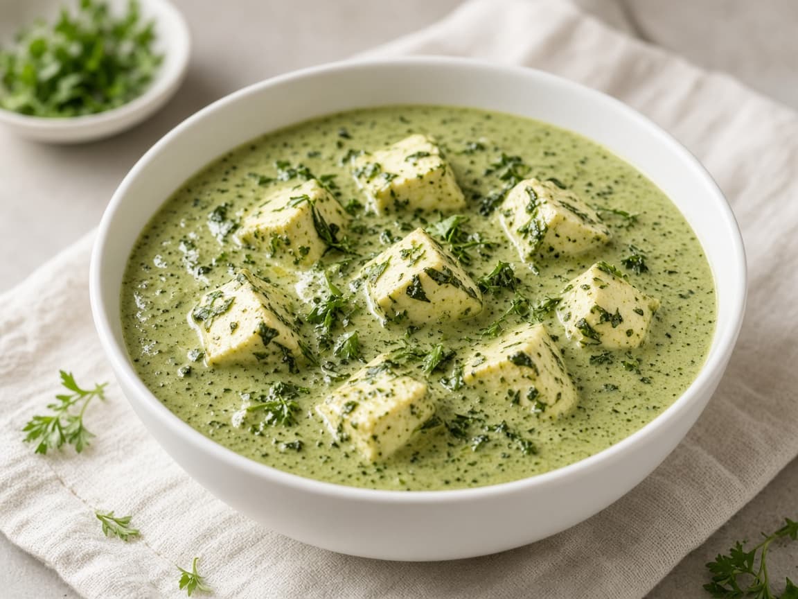 Lighter Methi Malai Paneer