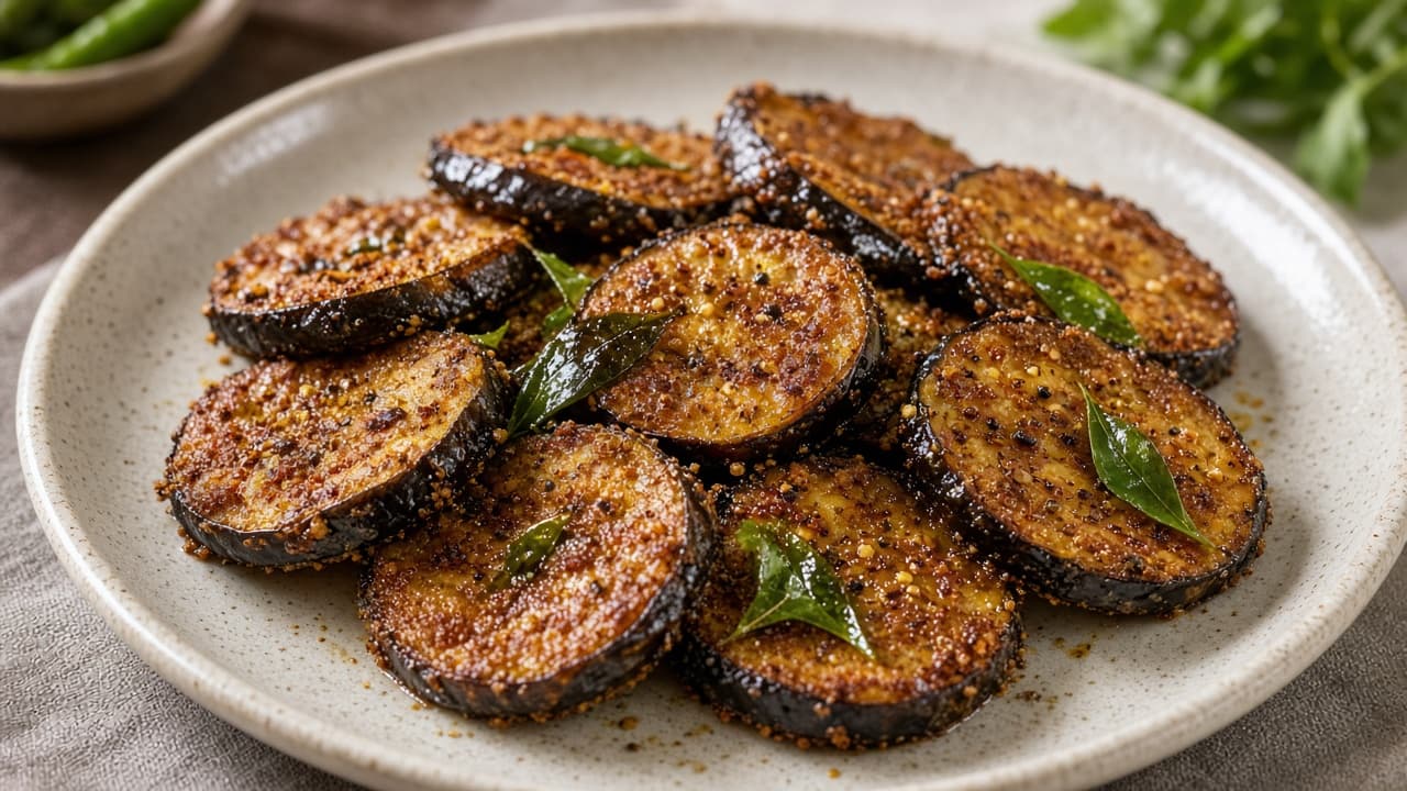 Maharashtrian Brinjal Fry