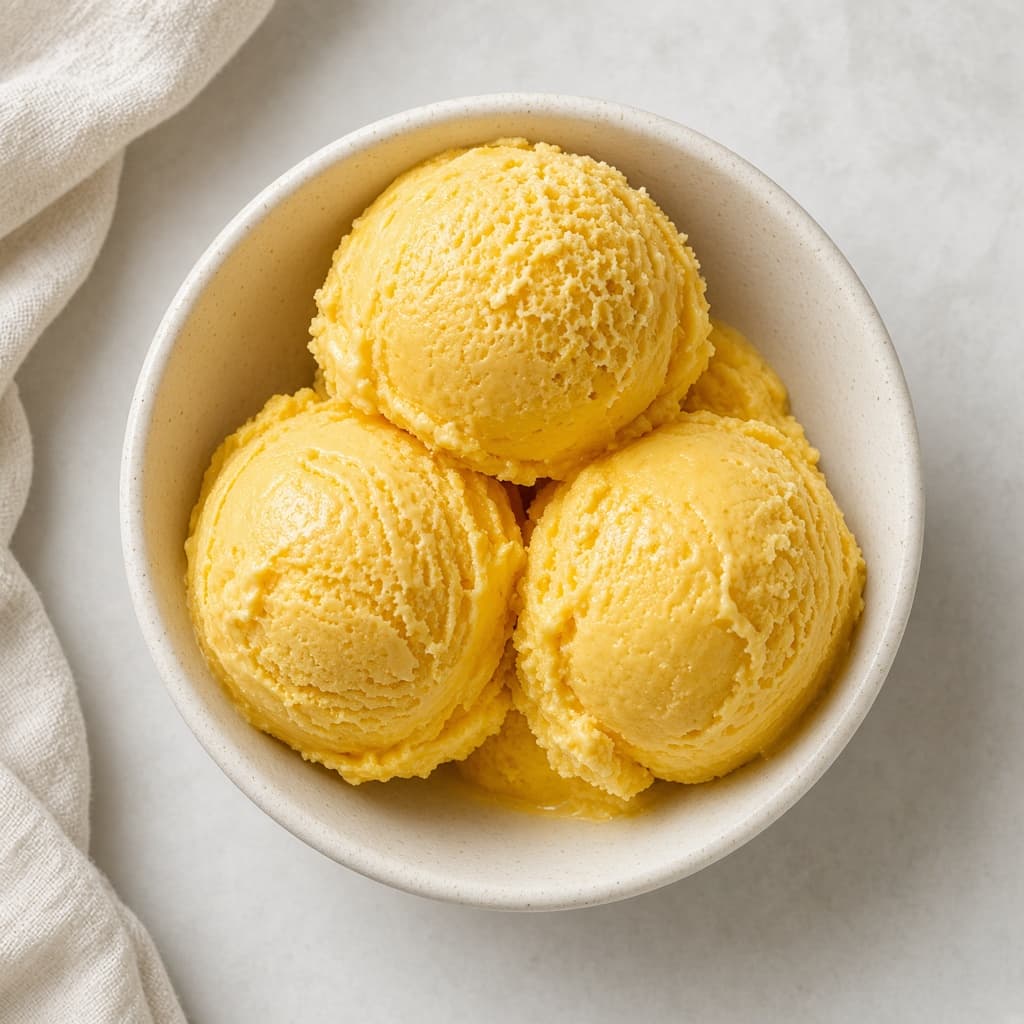 No-Churn Mango Ice Cream