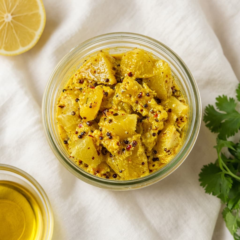 No Oil Instant Lemon Pickle