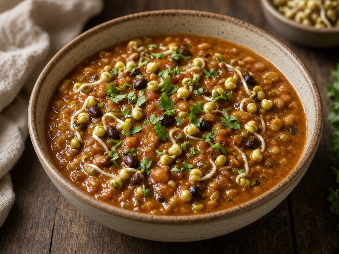 North Indian Sprouts Curry