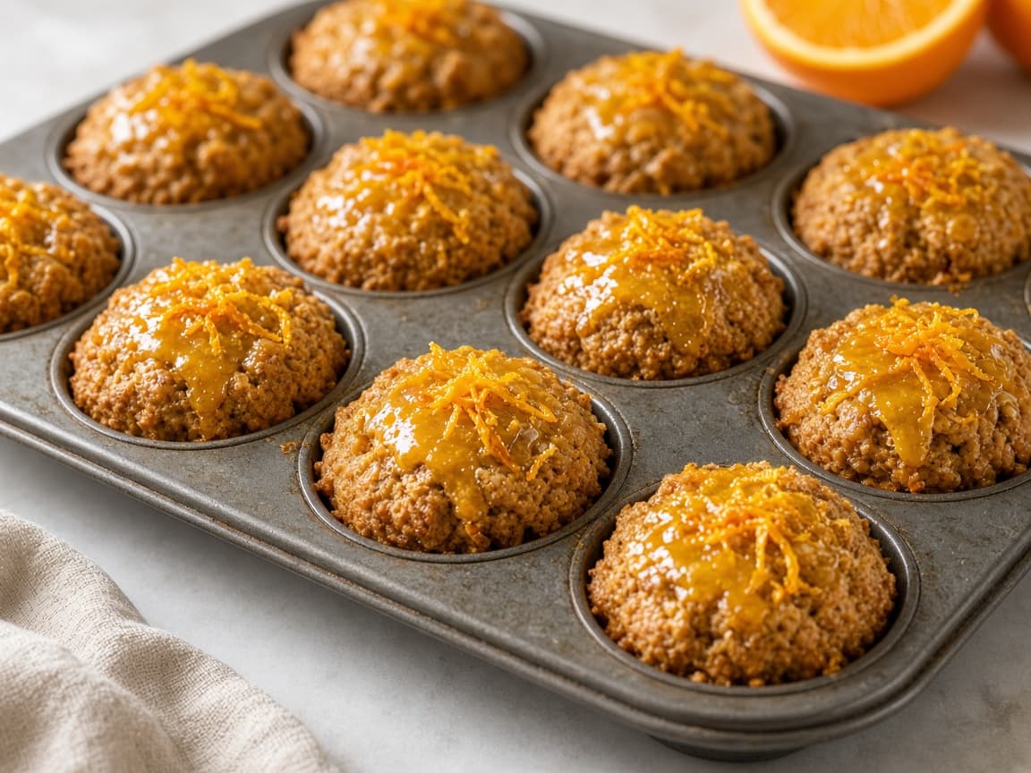 Orange Zest Wheat Muffins