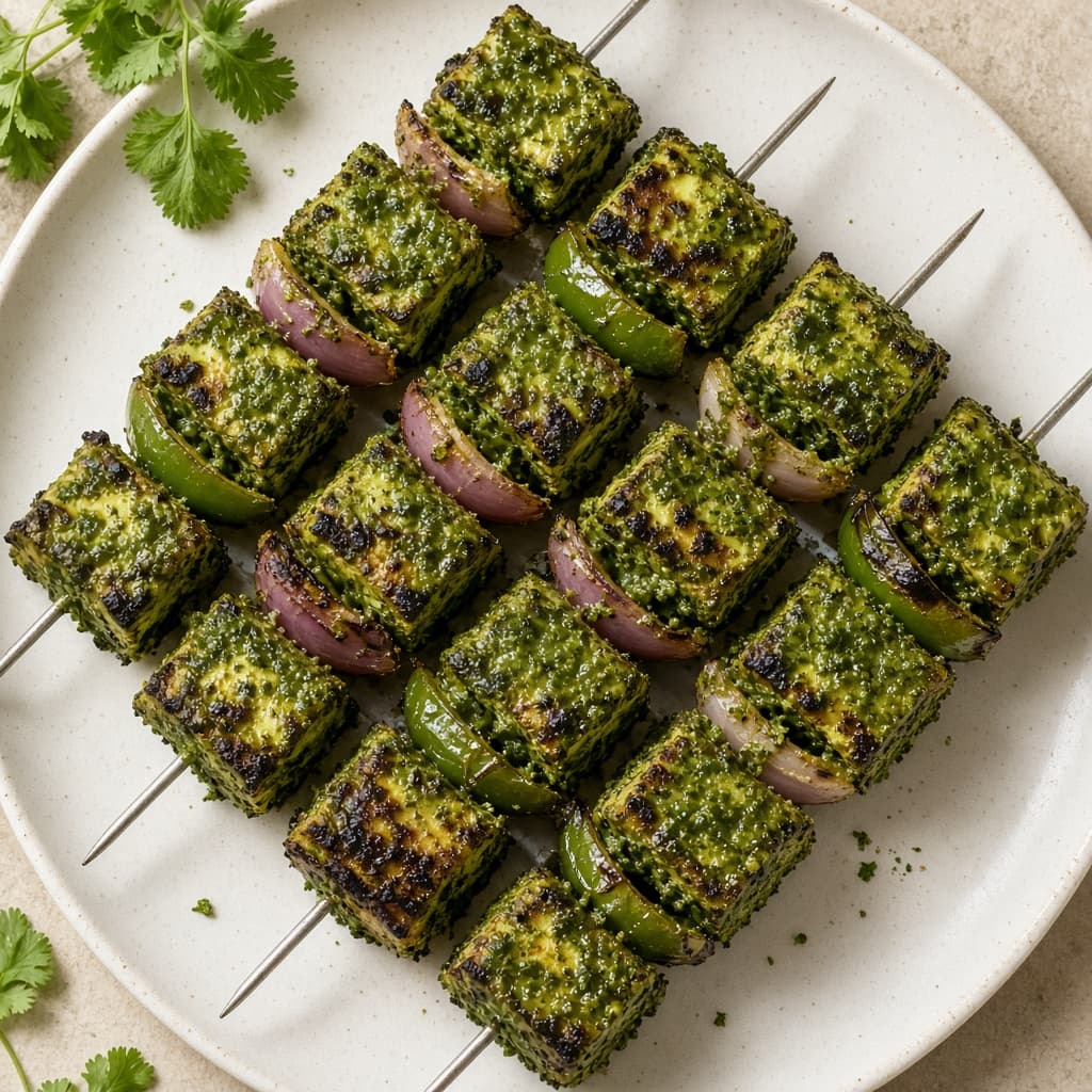 Oven Hariyali Paneer Tikka
