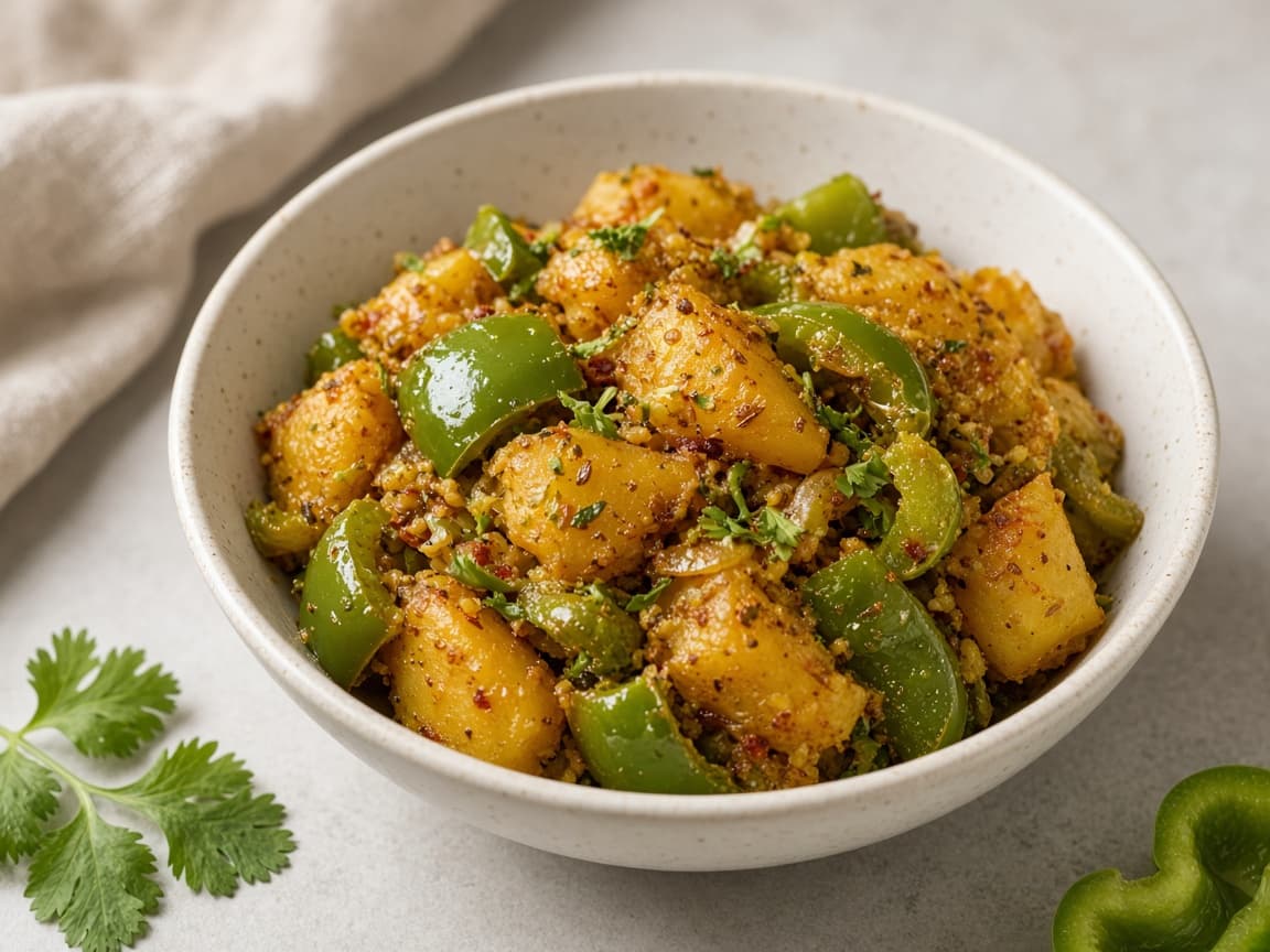 Shimla Mirch Aloo Sabzi