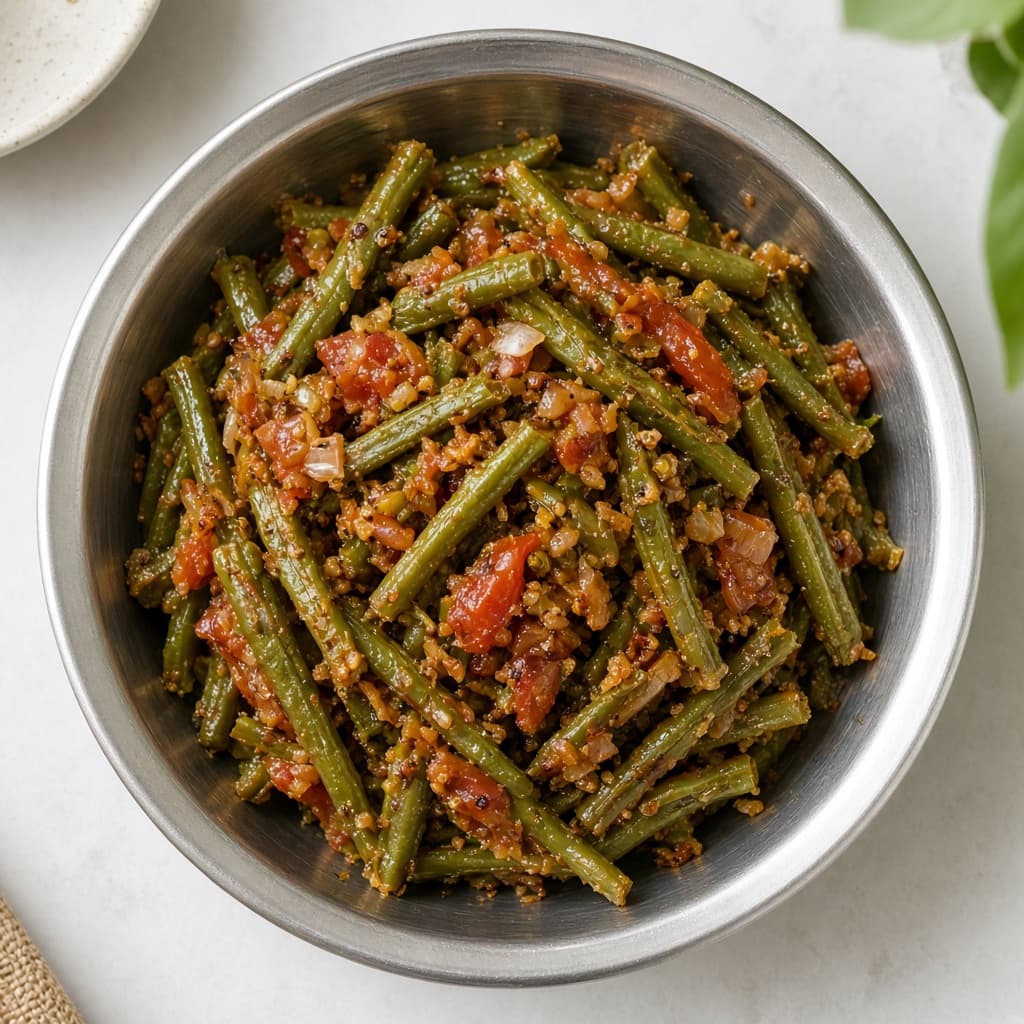 Simple Chawli Barbati Sabzi