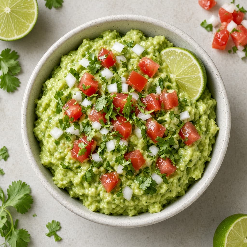 Simple Homemade Guacamole