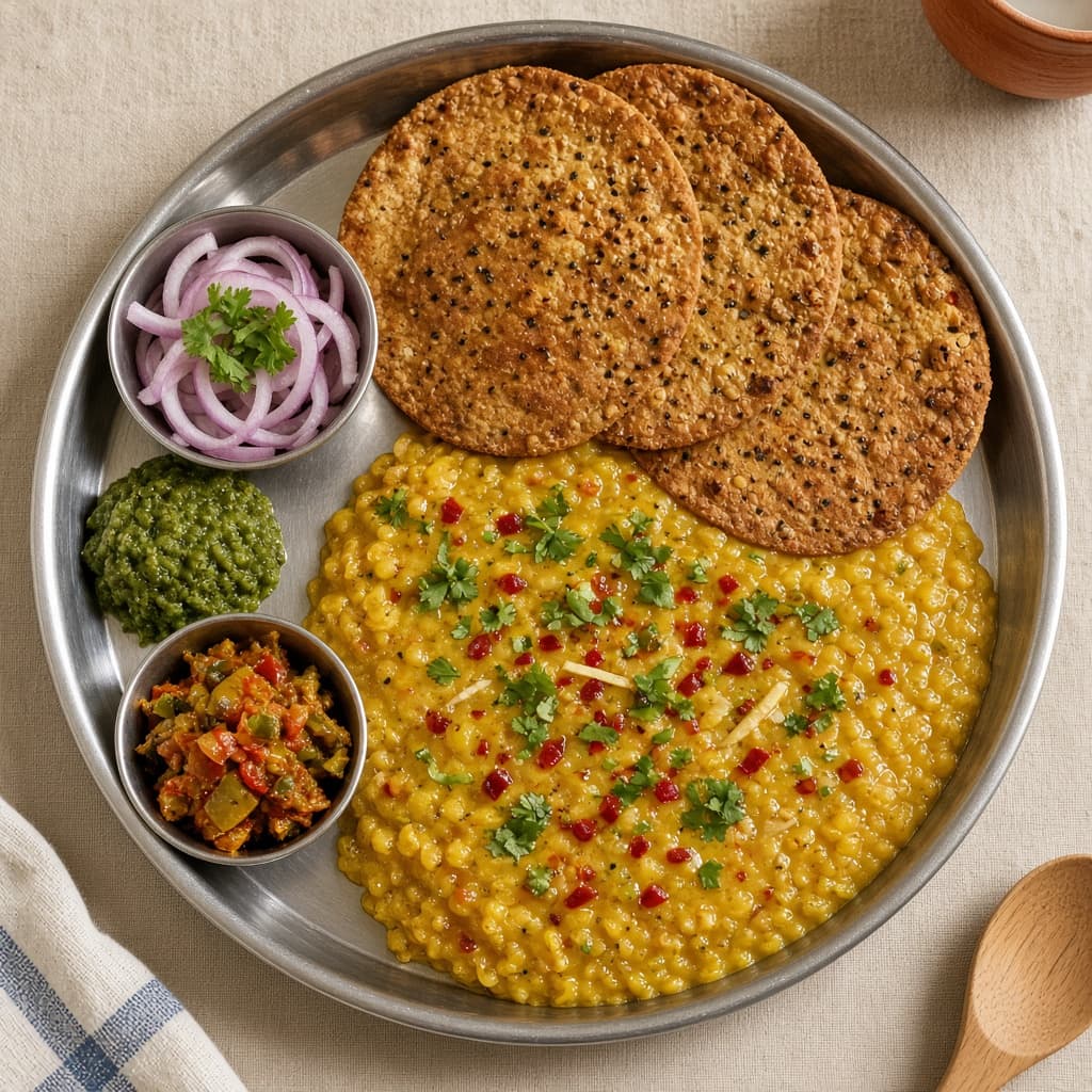 Sindhi Chana Dal Pakwan