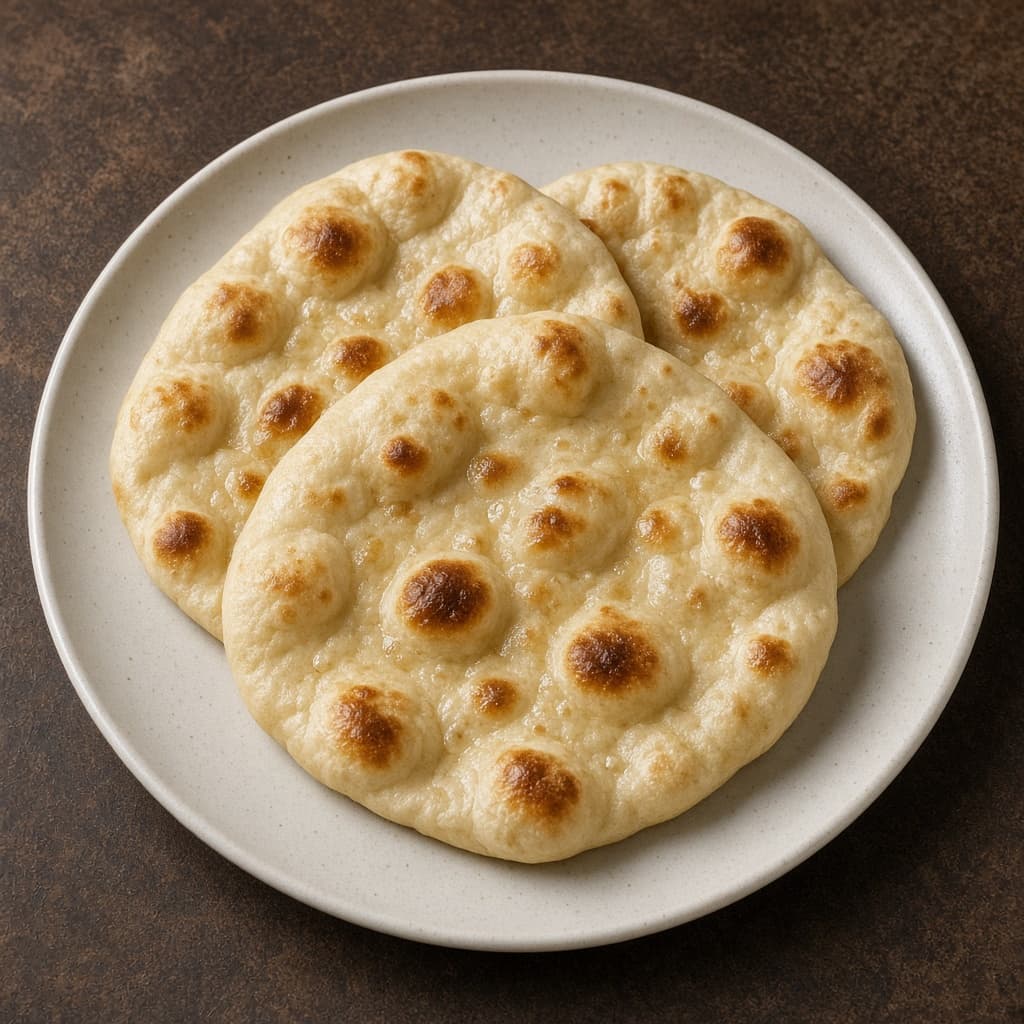 Soft Yeast Free Tawa Naan