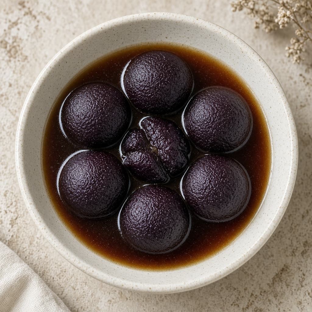 Softer Kala Jamun in Syrup