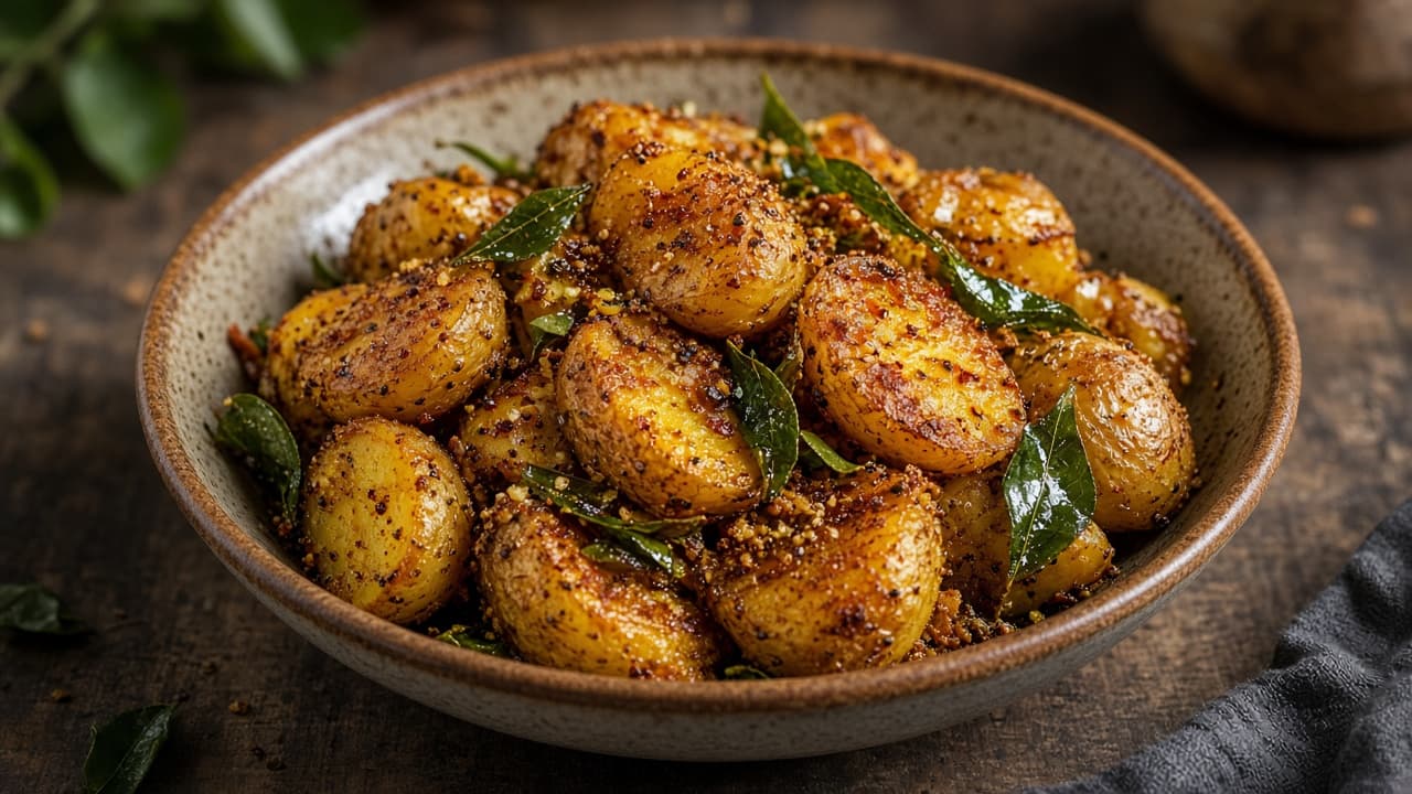 South Indian Baby Potato Fry