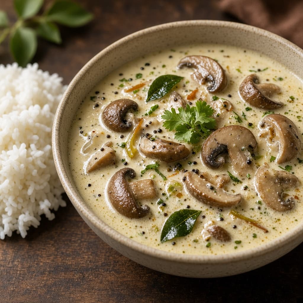 South Indian Mushroom Kurma